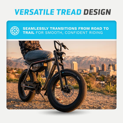 Vee Tires Trooper E-Bike Tire, 20" x 4" Bike Tire, Black 5