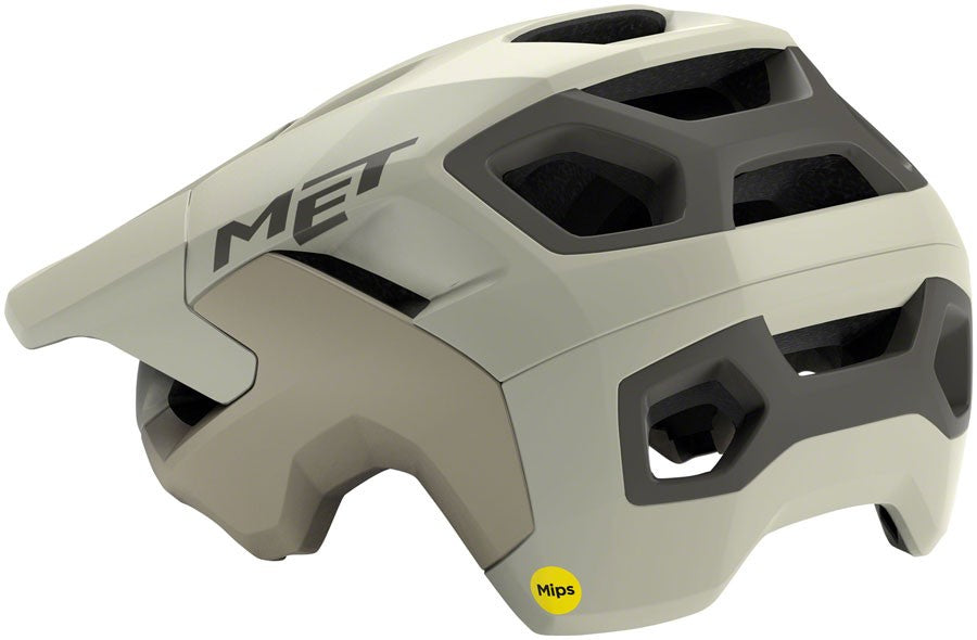MET Revo MIPS Mountain Bike Helmet Off White Matte Large with Visor 2