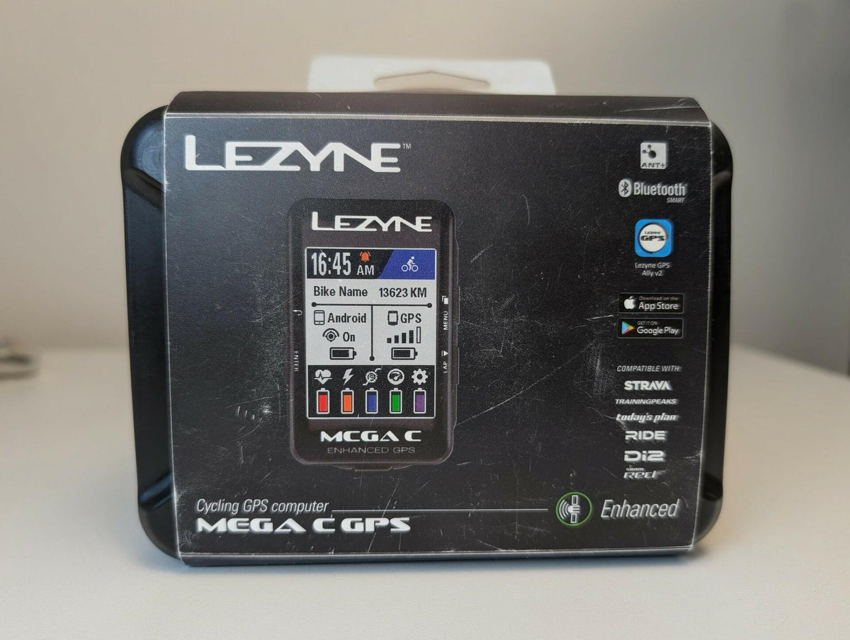 NOS Lezyne Cycling Mega C GPS Loaded Kit Black Heart Rate Strap + Speed Cadence 1