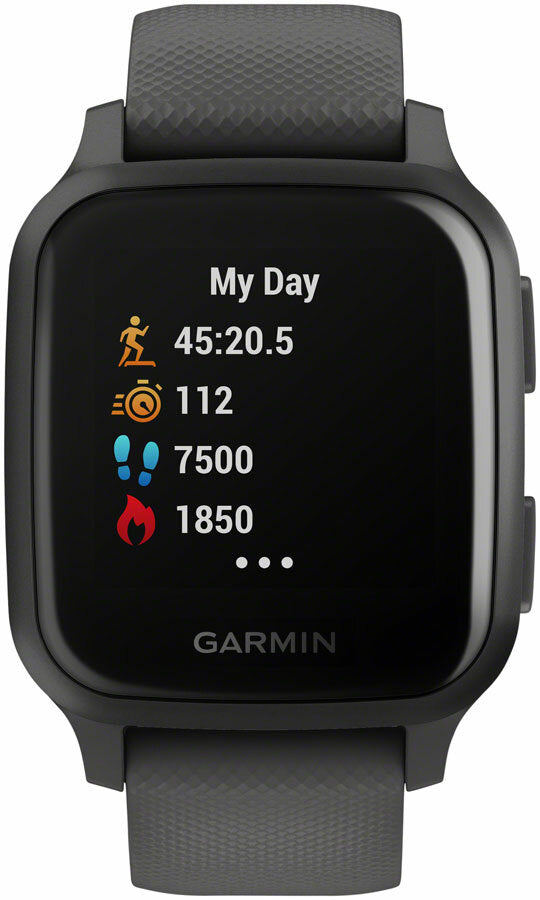 Garmin Venu SQ GPS Watch - Grey / Grey Silicone Band 4