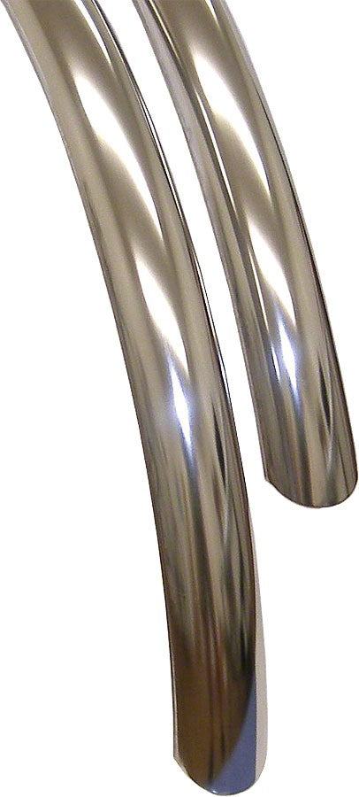 Velo Orange Stainless Steel 700c x 45 Fender Set: Stainless Steel (700c x 25-35) 1
