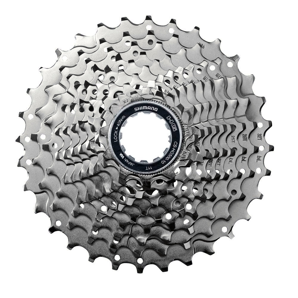 Shimano Tiagra HG500 HyperGlide 10-Speed Road Cassette 11-34T Silver 1