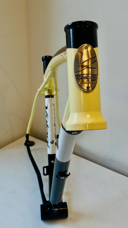 Volagi Viaje XL Cream Cr-Mo Frame & Full Carbon Fork 53cm BB386EVO 2
